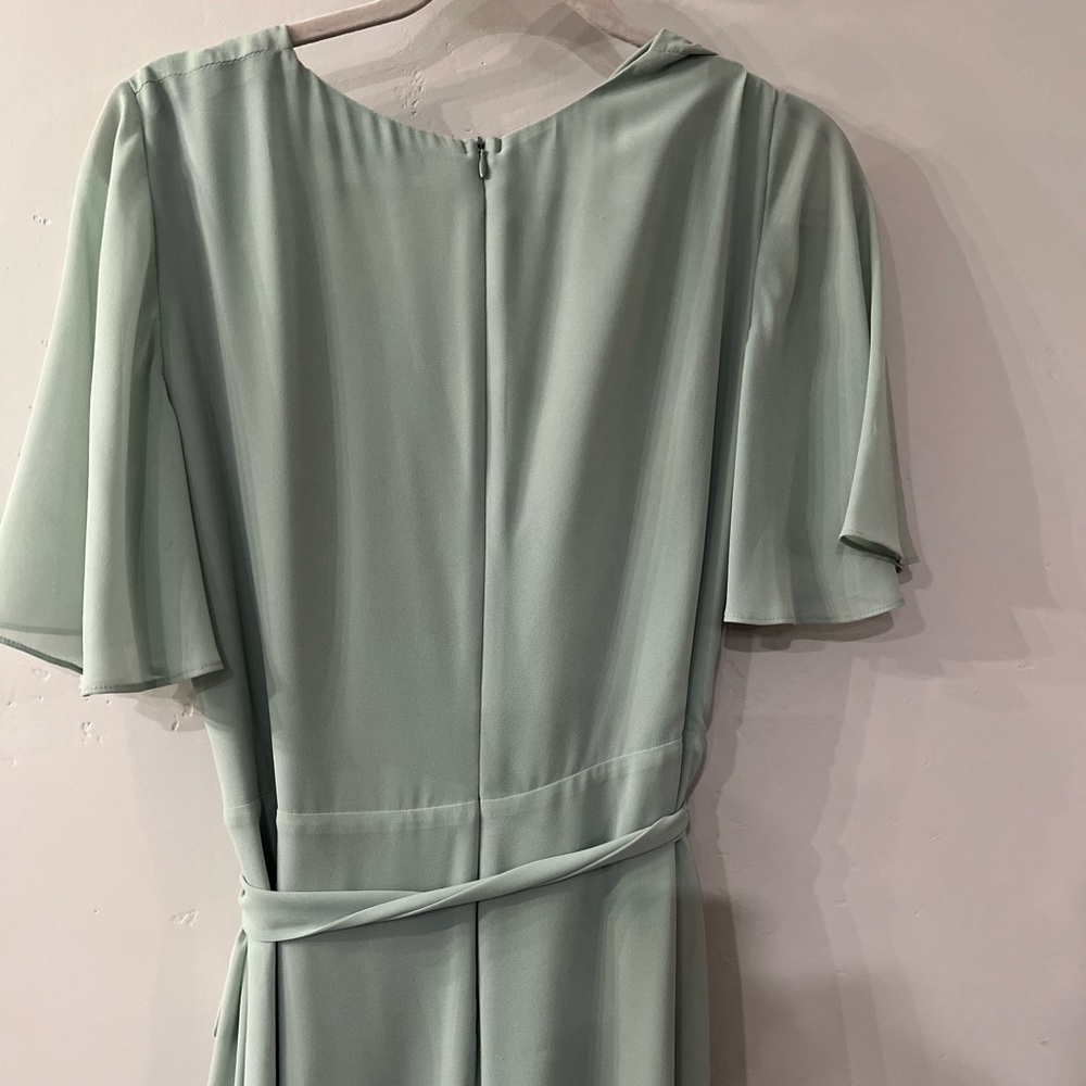 Lauren Ralph Lauren Belted Georgette Dress - Picture 6 of 7